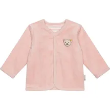 Steiff Unisex Baby Wendejacke Gots Jacke, Bio-Baumwolle, Druckknopfleiste, für Babys und Kleinkinder, 3015 SILVER PINK, 68