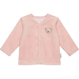 Steiff Unisex Baby Wendejacke Gots Jacke, Bio-Baumwolle, Druckknopfleiste, für Babys und Kleinkinder, 3015 SILVER PINK, 68