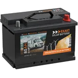 Solarbatterie 12V 80Ah Batterie Solarbatterie Wohnmobil Boot Wohnwagen Akku 70Ah