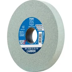 Schleifbockscheibe Ø 150x20mm Bohrung-Ø 32 mm SiC120 für harte Materialien z.B. Hartmetall