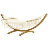 JV Möbel Hollywoodschaukel Beige 3-Sitzer