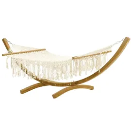JV Möbel Hollywoodschaukel Beige 3-Sitzer