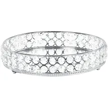 Beliani Dekotablett Vatan Glas Silber