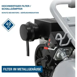 Hyundai Silent Kompressor SAC75008IC (9 bar, 8L, tragbar, ölfrei 49 dB, 750 W | 1 PS)