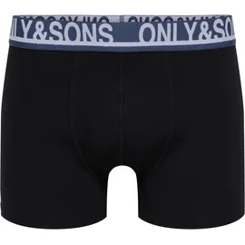 Only & Sons ONSTREY SOLID BOXER 5PACK Weiß / Limgoes / Rosin / Schwarz Navy / Indigo S 5er Pack