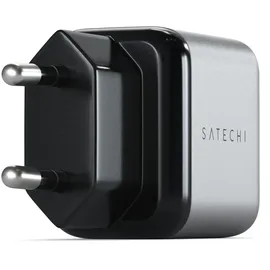 Satechi 30W USB-C GaN Wandladegerät - Schwarz/Silber