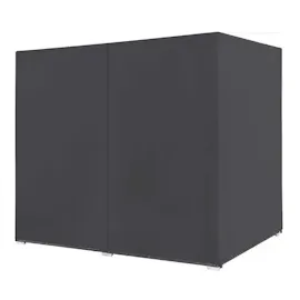 vidaXL Doppelliege 197 x 140 x 140 cm grau inkl. Sonnendach