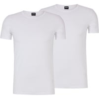 Boss Herren Round Neck T-Shirt, 2er Pack Modern, White, XL