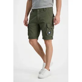 Alpha Industries Crew Patch Shorts - Blau,Gelb,Weiß,Grau - 31/31,31