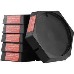 VEVOR Wohnmobil-Nivellierpads, dauerhaft befestigtes Gummi-Wagenheberpad, 9" runde Füße, 6er-Pack