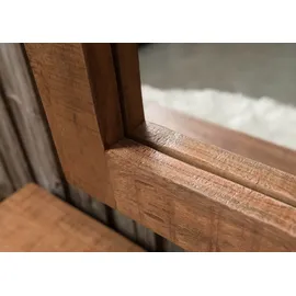 MASSIVMOEBEL24.DE Wandspiegel Akazie 56x8x150 Natur lackiert BARK #122