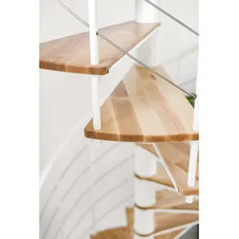 Minka Spindeltreppe Fusion 37 295 cm Edelstahl/Holz Grau