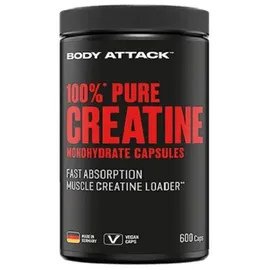 Body Attack 100% Pure Creatine Kapseln 600 St.