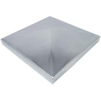SO-TOOLS® Pfostenkappe Pyramide Stahl verzinkt Abdeckkappe für Pfosten 120 x 120 mm