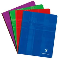 Clairefontaine 5x Notizbuch 16,5x21cm, 96 Blatt 90g, liniert -