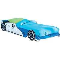 Autobett >Grandpix< in blau aus Holzwerkstoff - 102x41x209cm (BxHxT) - Blau
