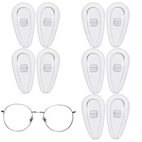 LYNSAY Brillen Nasenpads,5 Paar Silikon-Brillen-Nasenpad-Ersatz - Upgrade-Brillen-Nasenpads rutschfest für Sonnenbrillen-Brillenzubehör