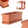 Kadax Blumenkasten 39,5 x 15,3 x 12,6 cm Terrakotta