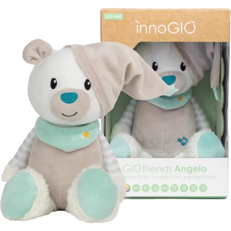 innoGIO GIOfriends Interactive Plush Toy Schmusetuch mit Melodie Angelo 1 St.