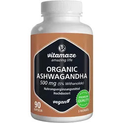 Ashwagandha Extrakt 500 mg Kapseln Vegan