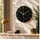 wall-art K&L Wall Art 30,0cm Quarz Wanduhr schwarz/weiß