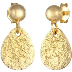 Elli Ohrhänger Plättchen Tropfen Vintage 925 Silber Ohrringe   Damen 