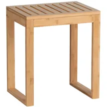 Wenko Badhocker Bambusa aus Bambus 40 x 30 x 46 cm braun