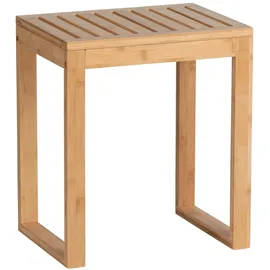 Wenko Badhocker Bambusa aus Bambus 40 x 30 x 46 cm braun