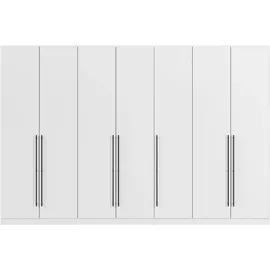 Rauch Kleiderschrank RAUCH "Drehtürenschrank Schrank Garderobe Wäscheschrank Schlafzimmer AVOLA", weiß (alpinweiß), B:315cm H:210cm T:54cm, Holzwerkstoff, Schränke, Kleiderschrank, mit hochwertigen Stangengriffen in Schwarz aus Metall MADE IN GERMANY, Topseller