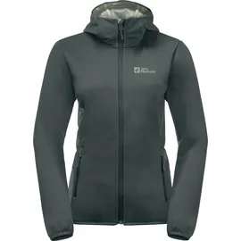 Jack Wolfskin Damen Windhain Hoodie Jacke (Größe S, gruen)