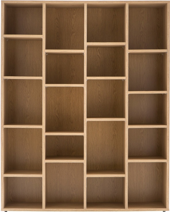 Design-Bücherregal Holz eichefarben RYTHM