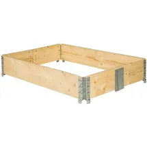 Tectake Hochbeet 120 x 80 x 19 cm Eiche