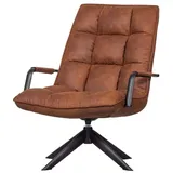 Woood Sessel Jouke mit Armlehne, drehbar braun