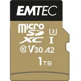 Emtec mSD 1TB UHS-I U3 V30 A2 SpeedIN 1000 GB, microSDXC, Klasse 10