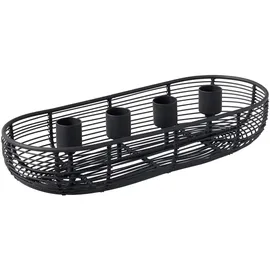 Villeroy & Boch Black Xmas Adventskranz, oval