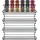 Intirilife Gewürzregal 1-tlg. 29,2 x 6,2 x 6,8 cm Schwarz