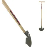 Synx Tools Kantenstecher 80cm mit stiel - Rasenstecher Rasenkantenstecher Kantenmesser Rasenschneider Kantentrimmer Rasenkantenschneider mit T-Griff,