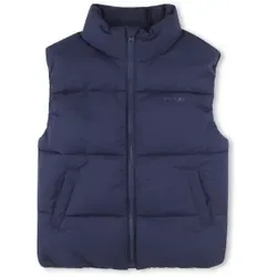 HUGO für Jungen. G00430 Blaue Daunenjacke (6años= 114cm), Lässig, Polyamid, Nachhaltig, Kinderbekleidung