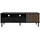Finori Monza Lowboard 138x49 cm Schwarz/Eiche Artisan/Metall