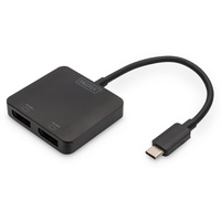 Digitus 2-Port MST Video Hub USB-C und 2x DisplayPort