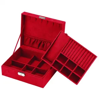 Intirilife Juwelenbox Schmuckschatulle in Rot | Gr.: onesize