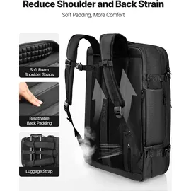 Vevor Vakuum-Reiserucksack 80 L Schwarz