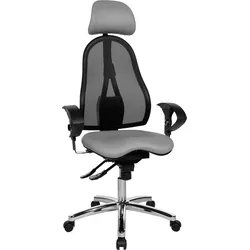 Bürostuhl TOPSTAR "Sitness 45", grau, Sitzfläche: 70% Wolle, 25% Polyamid, 5% sonstige Fasern, Stühle