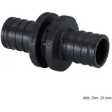Rehau Kupplung RAUTITAN PX 16 x 16 mm, schwarz, mit Zentriernocken, für Trinkwasser-/Heizung