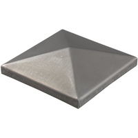 Alberts 866983 Pfostenkappe für Vierkantmetallpfosten | zum Anschweißen | Stahl | 150 x 150 mm | 2er Set