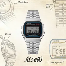 Casio Collection A159WE-1EF Edelstahl 36,8 mm A159WE-1EF