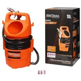 Kraft&Dele Pneumatische Sandstrahlkabine Sandstrahlgerät 10 l – 4 Düsen, 80–120 PSI, Strahlpistole, Air Siphon Sand Blaster