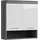 xonox.home Hängeschrank Scout 74 x 24 x 79 cm Weiß/Rauchsilber