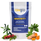 CoreGÜD Immun Komplex - 120 Kapseln - Vitamin C & D, Zink, Selen und Histidin - Immunsystem unterstützen* mit Inulin, Glucomannan, Olivenblatt- & Kurkuma-Extrakten - hochdosiert Immunsystem-Komplex