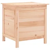 vidaXL Gartentruhe, Gartenbox mit Stauraum, Auflagenbox mit Boden aus Latten, Aufbewahrungsbox Kissenbox Holztruhe, Massivholz Tanne